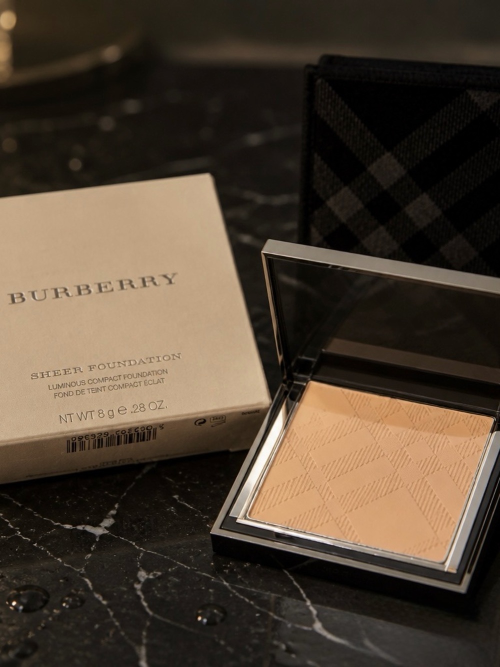 Burberry Compact Powder Foundation - Beige & Black